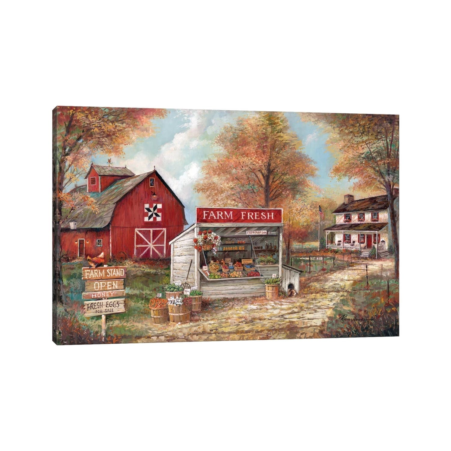 iCanvas "Farm Fresh" by Ruane Manning Canvas Print