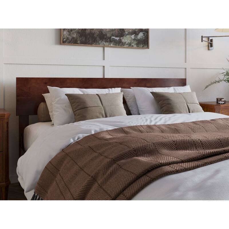 Aria Solid Wood Modern Low Profile Platform Bed