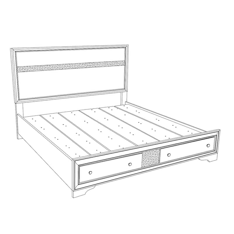 Madrid Wood Frame Panel Bed