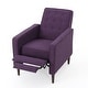 preview thumbnail 10 of 15, Mid-Century Modern Fabric Recliner Chair with Birch Legs by Christopher Knight Home