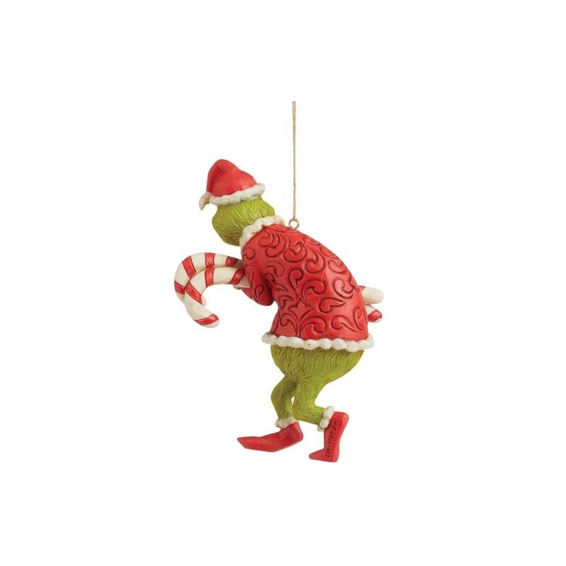 Dept 56 The Grinch with Candy Canes Christmas Ornament