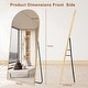 preview thumbnail 39 of 74, Modern Arched Full Length Aluminum Alloy Floor Mirror Standing Mirror