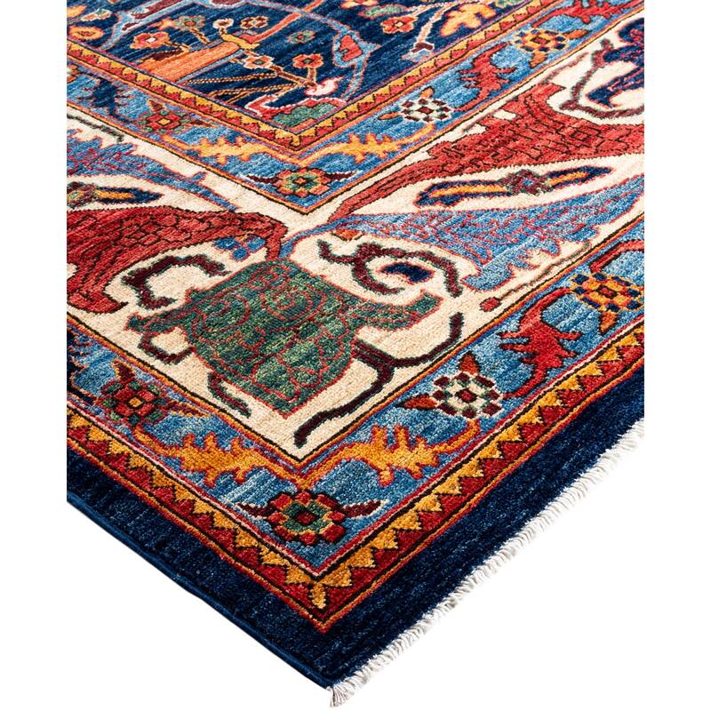 Serapi One-of-a-Kind Hand-Knotted Area Rug - Blue - 10' 0" x 13' 10"