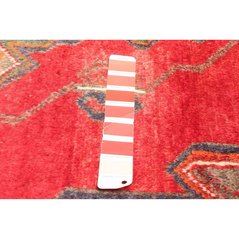 ECARPETGALLERY Hand-knotted Andelz Red Wool Rug - 4'0 x 7'1