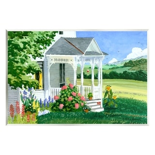 Stupell Cottage Garden Painting Wall Plaque Art Design by Robin Altman ...