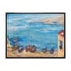 preview thumbnail 3 of 6, Designart "Gulf Of Naples Coastal Landscape" French Country Framed Canvas Wall Art