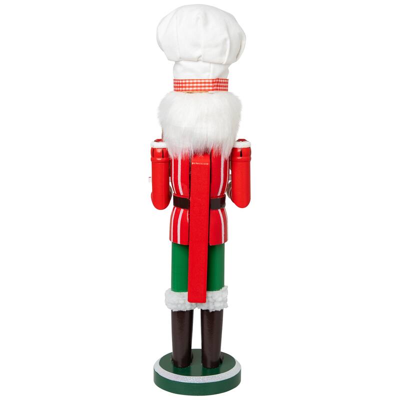 Gingerbread Chef Wooden Christmas Nutcracker - 15"