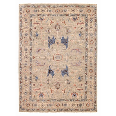 ECARPETGALLERY Hand-knotted Jules Serapi Grey Wool Rug - 9'0 x 12'0