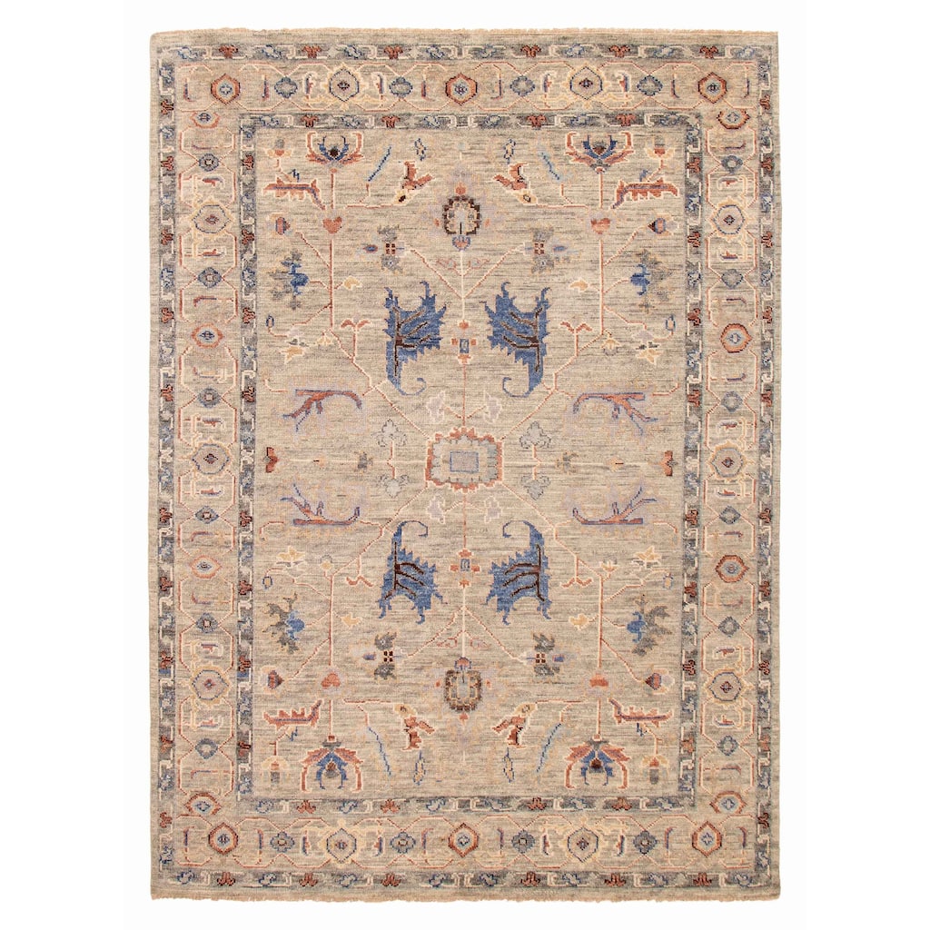 ECARPETGALLERY Hand-knotted Jules Serapi Grey Wool Rug - 9'0 x 12'0