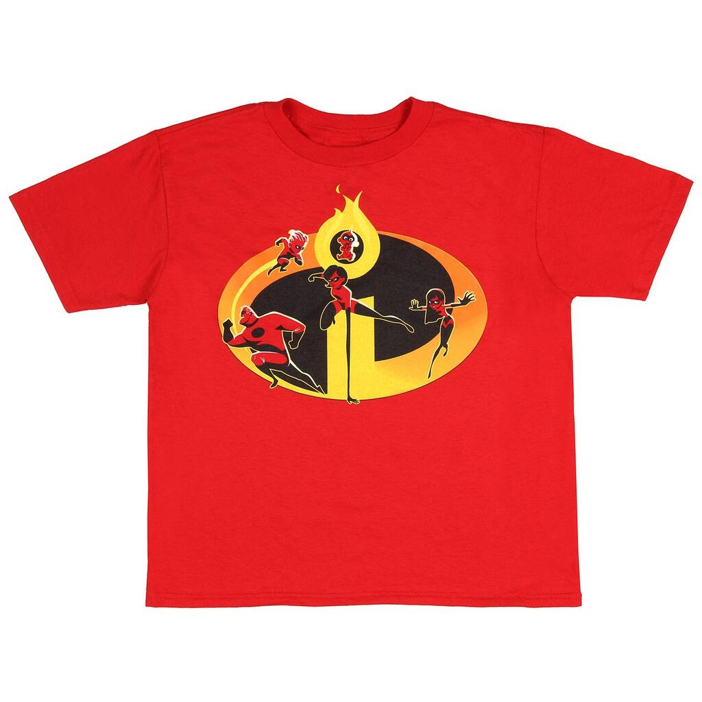 Disney Pixar Boys' Incredibles 2 Family Icon T-Shirt
