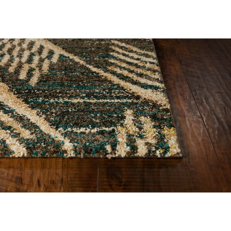 Domani Catalonia Grey Tribal Arrow Area Rug