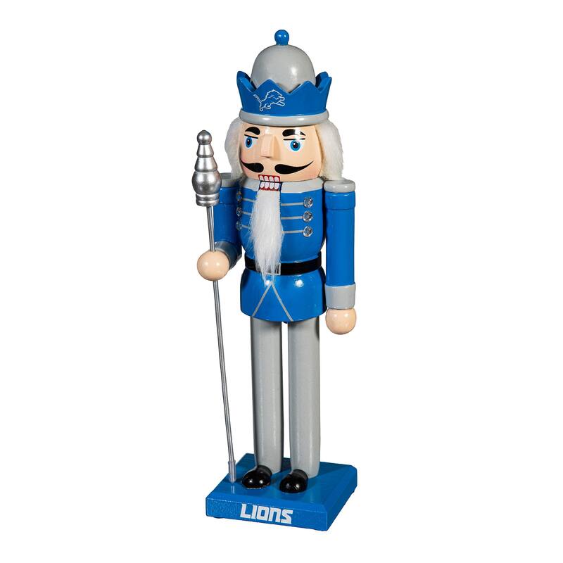 Nutcracker Statue, Detroit Lions - 4.92''W x 4.53''H x 13.78