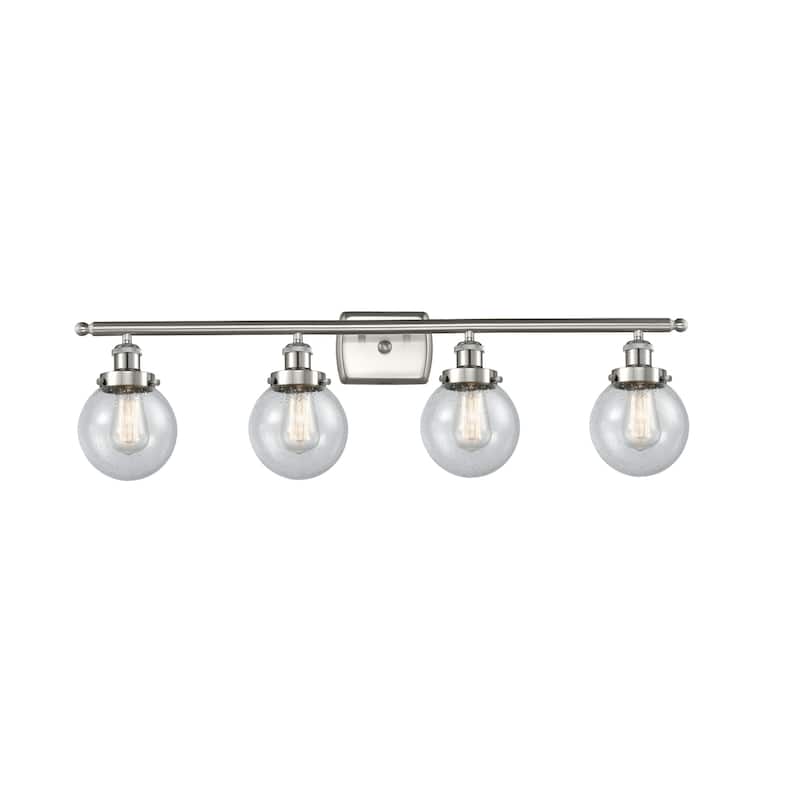 Innovations Lighting Ballston Urban Beacon - 4 Light 36" Bath Vanity Light - Seedy/Brushed Satin Nickel Finish