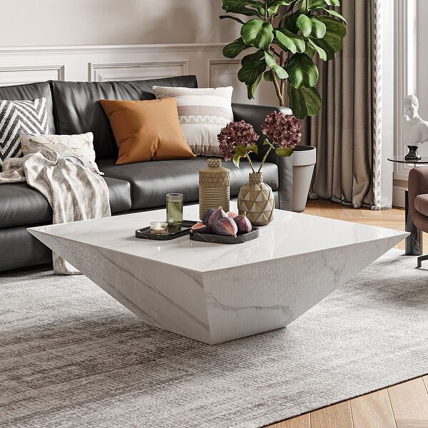 Stone white coffee table 2025