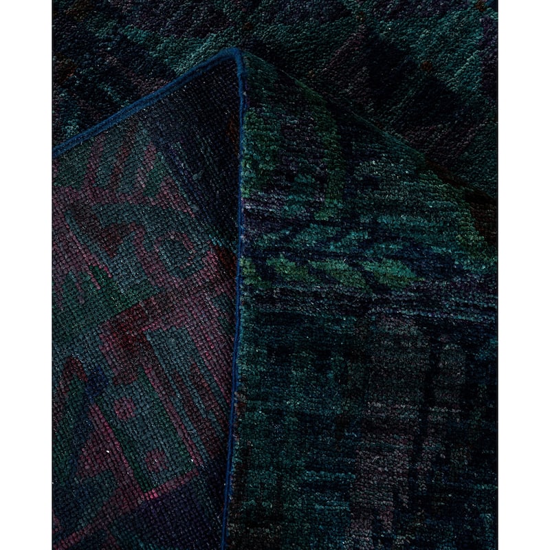 Overdyed One-of-a-Kind Hand-Knotted Area Rug - Multi - 5' 3" x 12' 3"