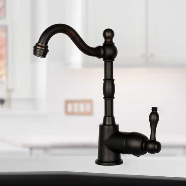 slide 2 of 45, One-Handle Widespread Kitchen Bar Faucet Oil Rubbed Bronze