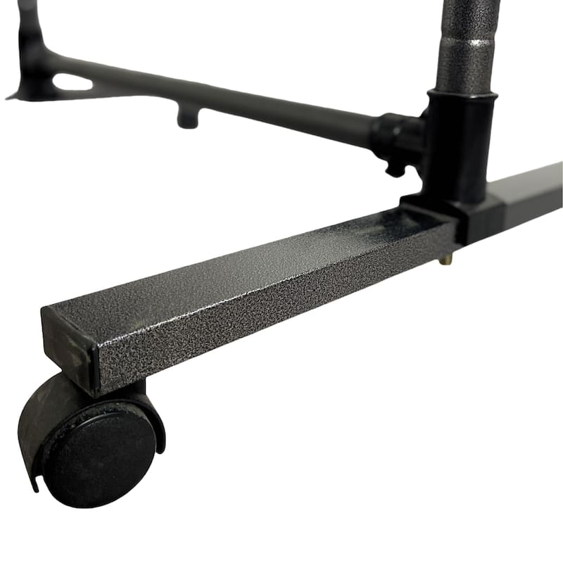 Short Clothing Racks for Hanging Clothes with Bottom Shelves and Wheels