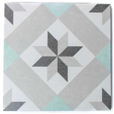 The Tile Life Moon Star 9x9 Pearl Grey Porcelain Floor & Wall Tile