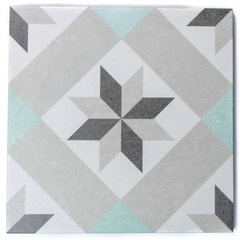 The Tile Life Moon Star 9x9 Pearl Grey Porcelain Floor & Wall Tile - Case of 20 (10.76 Sq. ft.)