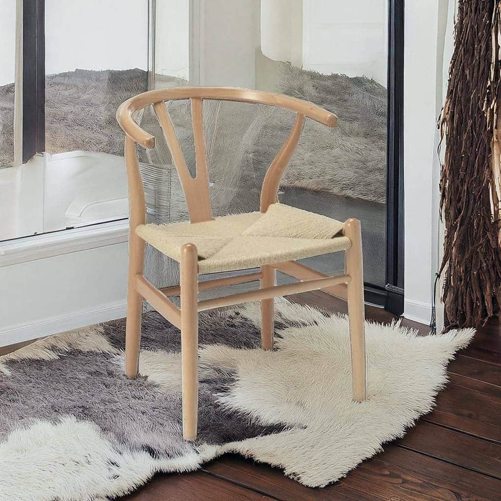 Wish bone Solidwood Dining Chair Woodcord Chair ( set of 4)