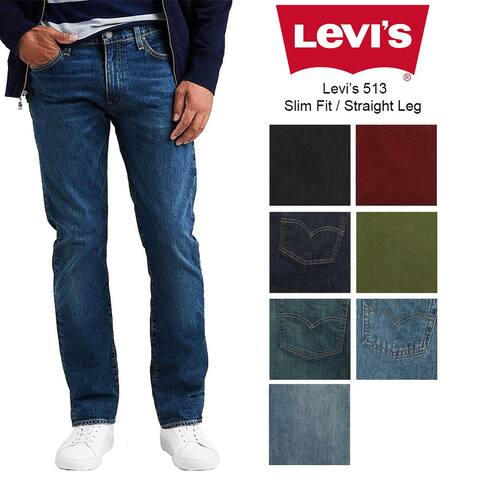 Levis Men's 513 Slim Fit Straight Jeans