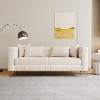 Modern Velvet Sofa - Solid Wood Frame with Plush Upholstery - Bed Bath ...