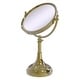preview thumbnail 12 of 15, Allied Brass Height Adjustable 8 Inch Vanity Top Make-Up Mirror 3X Magnification