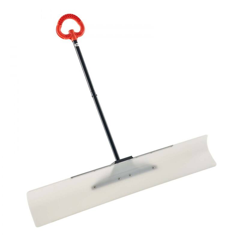 Plastic Snow Shovel with Widened Blade and Textured Anti-Slip Handle for Easy Snow Removal