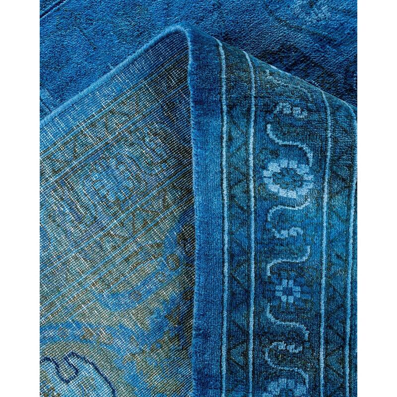 Vibrance, One-of-a-Kind Hand-Knotted Area Rug - Gray, 9' 0" x 11' 8" - 9' 0" x 11' 8"