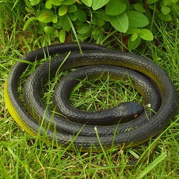 Very RARE Disney Indiana Jones Long Realistic Black Rubber Snake 49 2024 in.