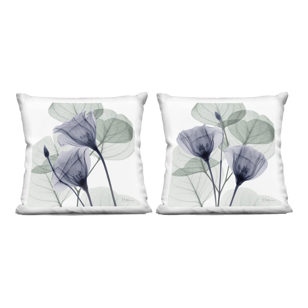 Stupell Fading Florals & Herbs Decorative Printed Throw Pillow Design by Albert Koetsier (Set of 2)