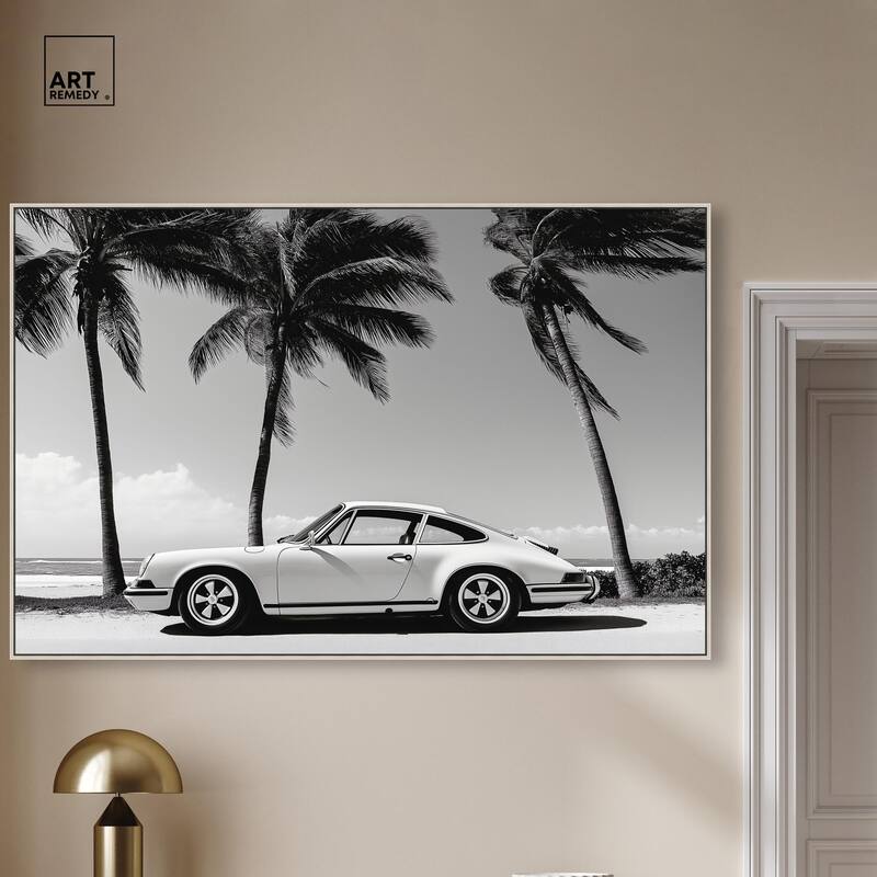 Analog Vintage Car Canvas by Art Remedy