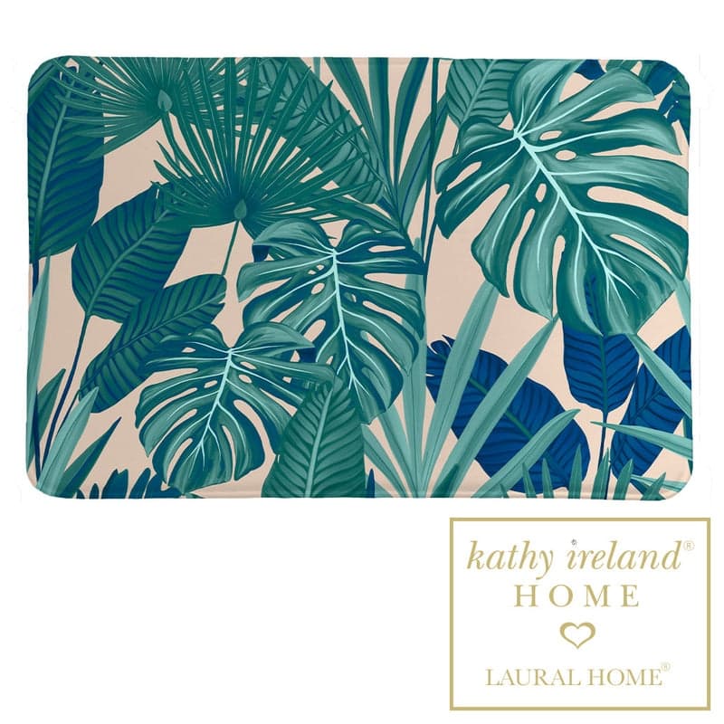 Kathy Ireland 21" x 34" Palm Court Royal Memory Foam Bathroom Rug