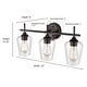 preview thumbnail 9 of 17, Millennium Lighting Ashford Metal Bathroom 3 Light Vanity Fixture in Multiple Finishes