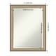 preview thumbnail 69 of 103, Beveled Bathroom Wall Mirror - Elegant Frame