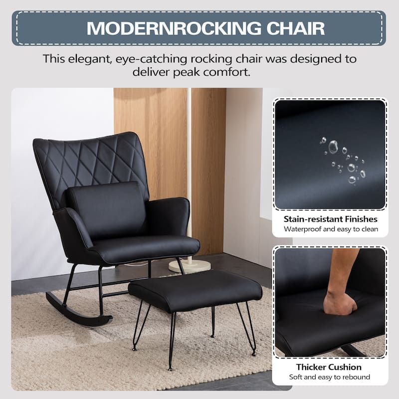 Upholstered Rocking Chair