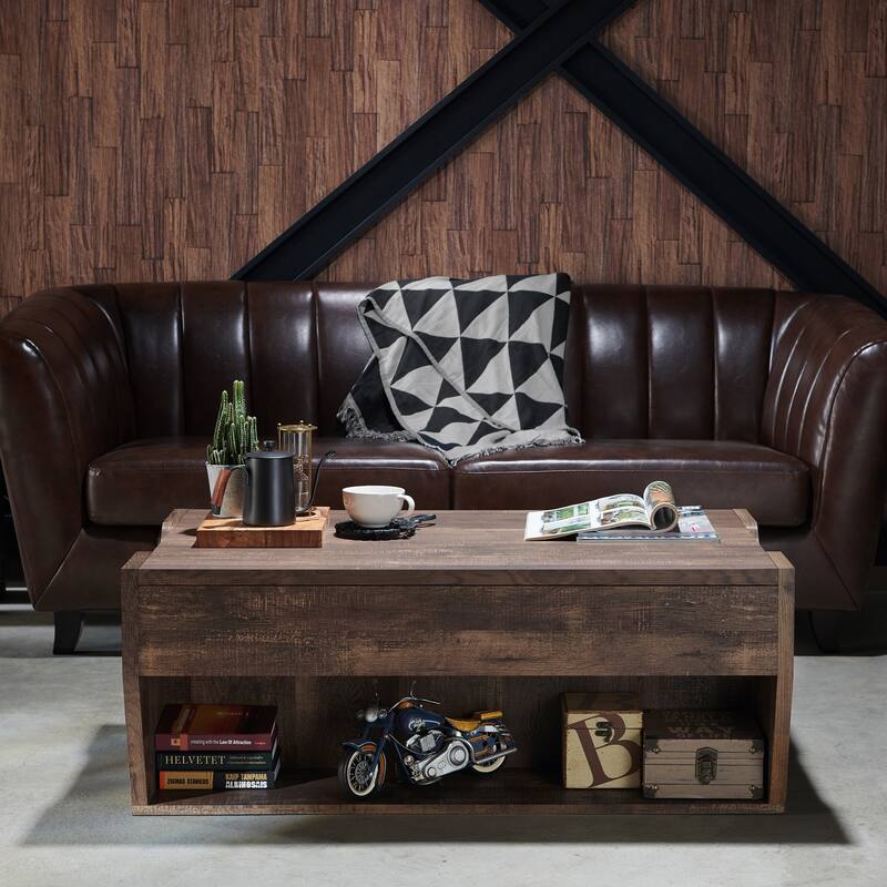 Rere Rustic 41-inch Wood Lift-top Coffee Table by Furniture of America