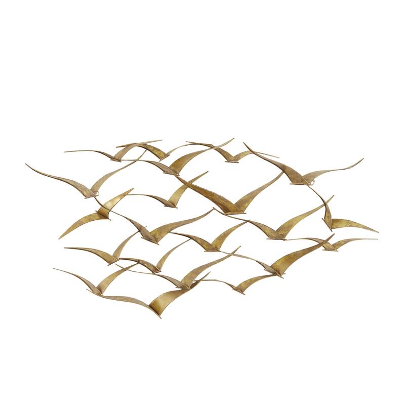 Metal Sleek Flying Imitative Bird Home Wall Decor