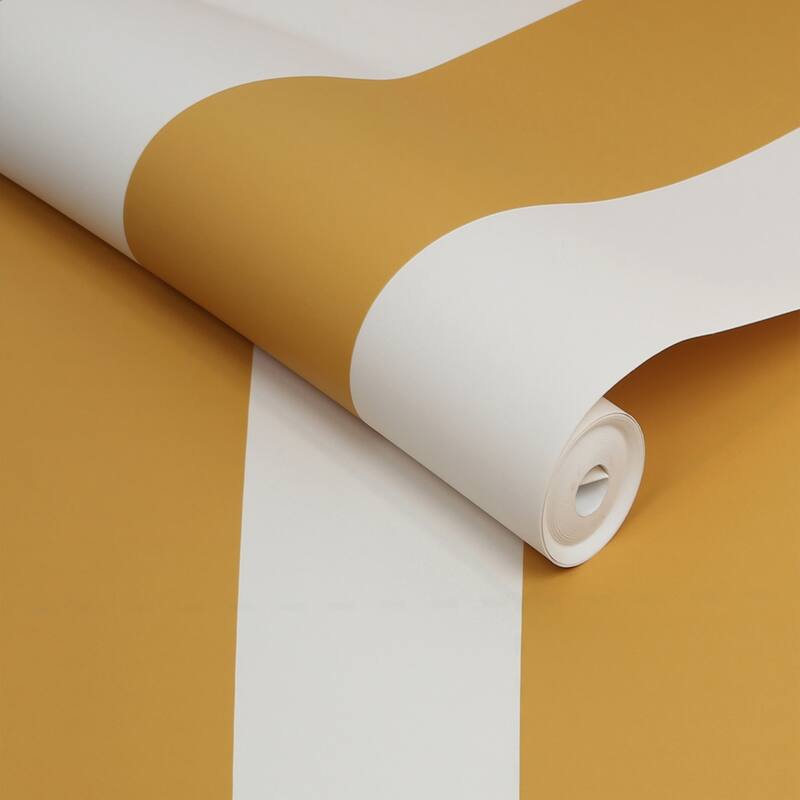 Joules Harborough Stripe Antique Gold Wallpaper