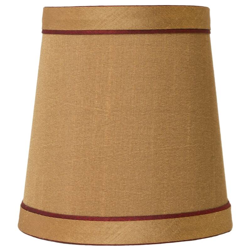 Mini Faux Silk Chandelier Lamp Shade, Clip On, 4 inch Bottom Diameter, 4.75" Height