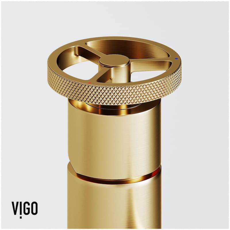 Vigo VG01046 Cass 1.2 GPM 8" H Single Handle Single Hole Bathroom