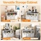 preview thumbnail 9 of 8, Kids Toy Storage Organizer with Blackboard Top-3-Drawer - 40" x 13" x 24.5"