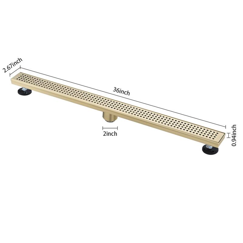Topcraft 12/28/30/36-inch Stainless Steel Linear Floor Drain