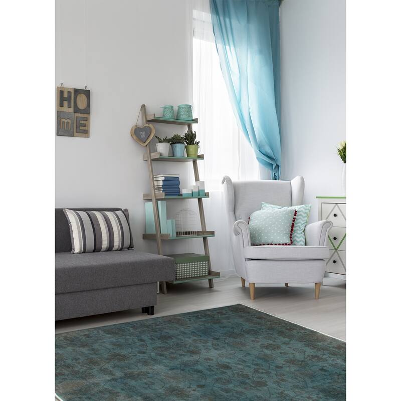 ECARPETGALLERY Hand-knotted Vibrance Blue Wool Rug - 8'4 x 11'4