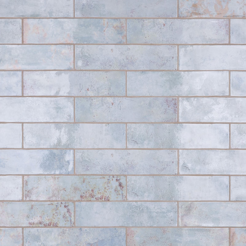 Merola Tile Biarritz Blue 3" x 12" Ceramic Wall Tile