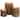 Bark Wooden Pillar Tree Stump Tea Light Rustic Candle Holder - Set of 3