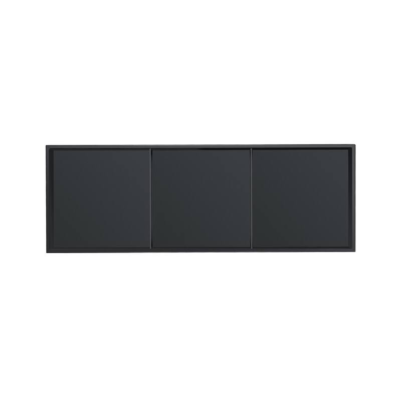 Stainless Steel 18 Gauge Black & White Cream Layered Rectangular Recessed Shower Niche-36"x12.6"