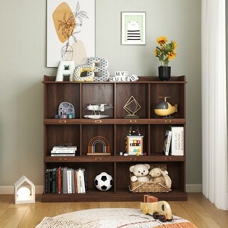 Kid Storage Cabinet,10-shelf Bookcase