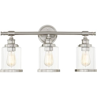 Alford 3-Light Brushed Nickel Vanity Light