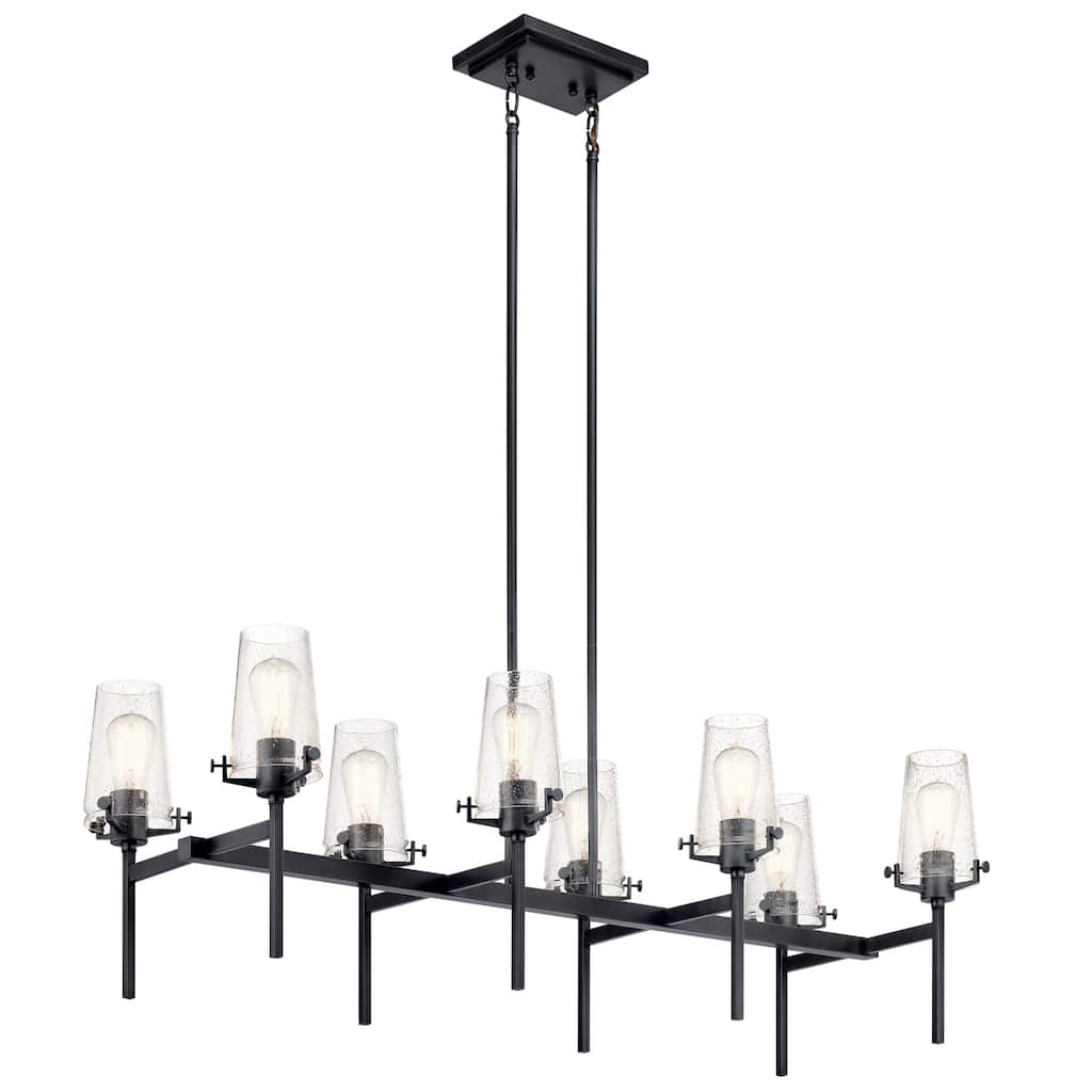 Kichler Lighting Alton 46 inch 8-Light Linear Chandelier Black